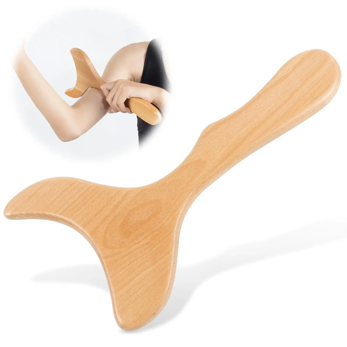 Outil de massage manuel en bois pour le corps
